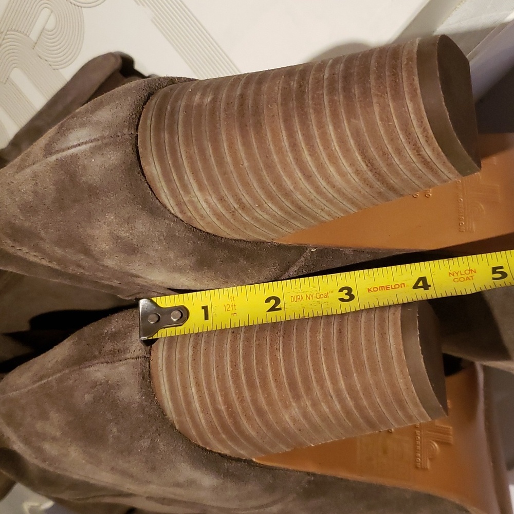 Sigerson Morrison NEW Boots Over-The-Knee Cuffed Tall Heel Suede Women's 11 - Picture 16 of 17